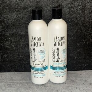 2 Salon Selectives Micellar Hydration Shampoo  12 Oz